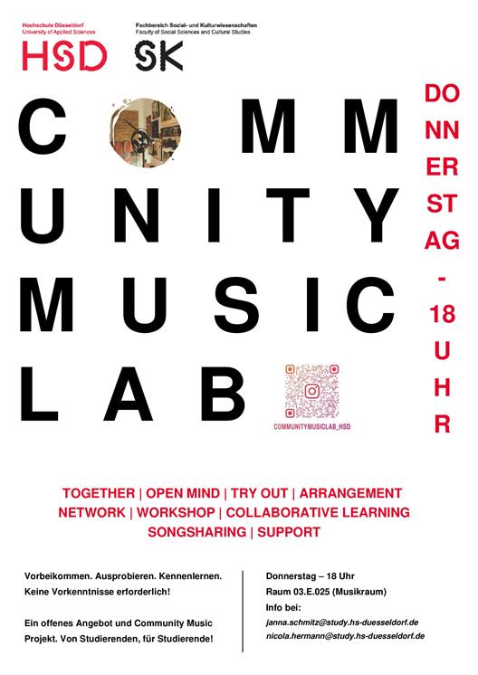 Flyer Community Music Lab